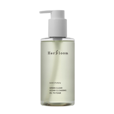 Green Clear Vegan Cleansing Oil to Foam
